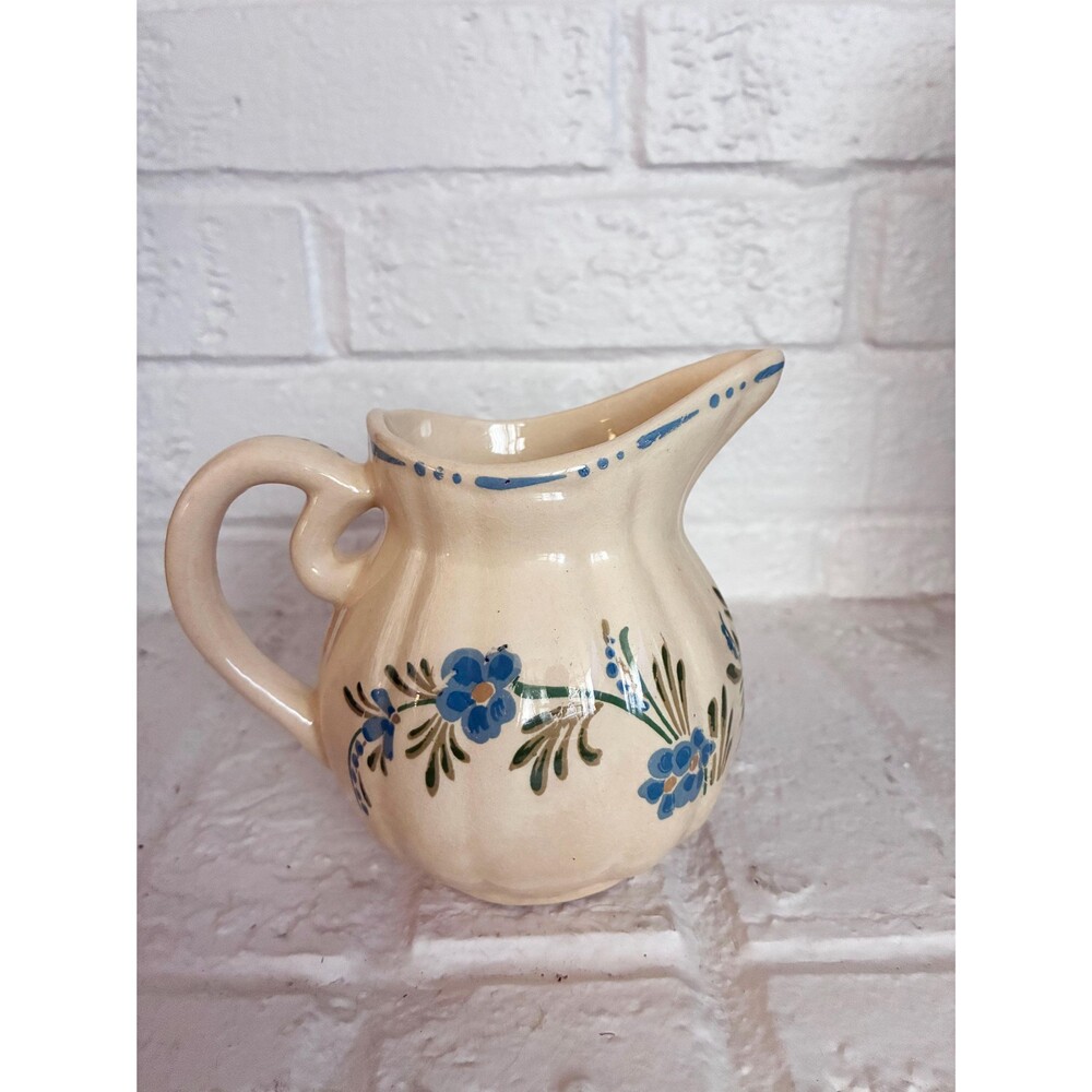 Vintage Nove Rose Creamer Pitcher | Hand-Painted Sandella Ware 1940s Jug